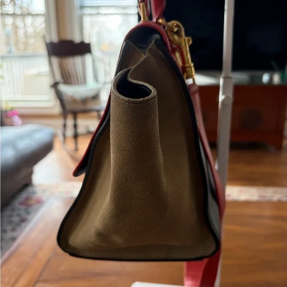 Authentic Celine Color-block Tricolor Leather Bag EUC - Picture 14 of 16